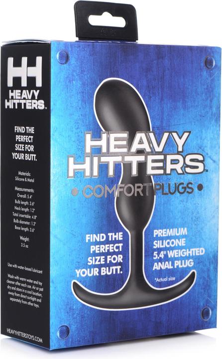 Actual product image Heavy Hitters Premium Silicone Weighted Prostate Plug - Small
