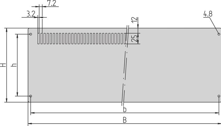Produktbild Schroff Frontplatte - FRONTPLATTE 2HE 42TE ELOX.