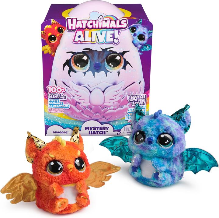 Actual product image Hatchimals EGG Big Egg Secret Hatch Draggle