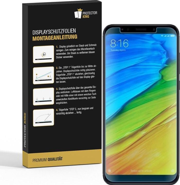 Actual product image Protectorking 6x Premium screen protector 3D CLEAR (6 Piece, Xiaomi Redmi 5)