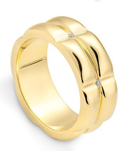 Breuning RING - BRILL. 0,045 Ct. H/si (53, 585/14 K Gold)