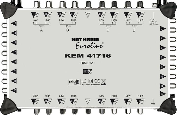 Produktbild Kathrein Euroline KEM 41716 Kaskade 17 Eingänge (Multischalter)
