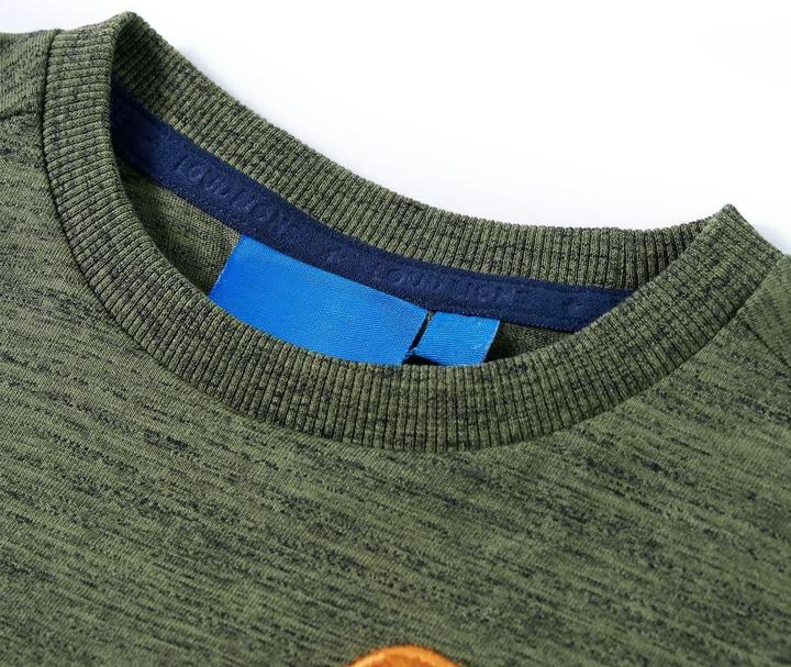 Immagine prodotto VidaXL Camicia da bambino a maniche lunghe Khaki Melange 140,Materiale: 80 (140)