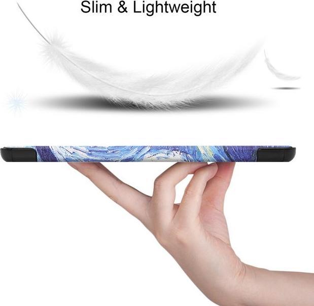 Actual product image MU Style Triple folding cover with pattern (Galaxy Tab S7)
