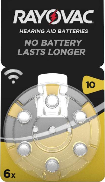 Immagine prodotto Rayovac Batt.Acoustic S. 10 Confezione da 6 (6 pz., PR70, 105 mAh)