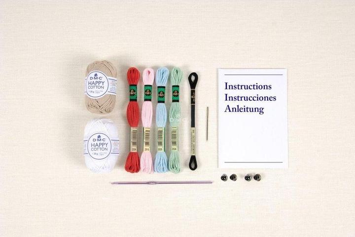 Actual product image DMC Cable crochet set Amigurumi Very Cherry Cupcakes, motif