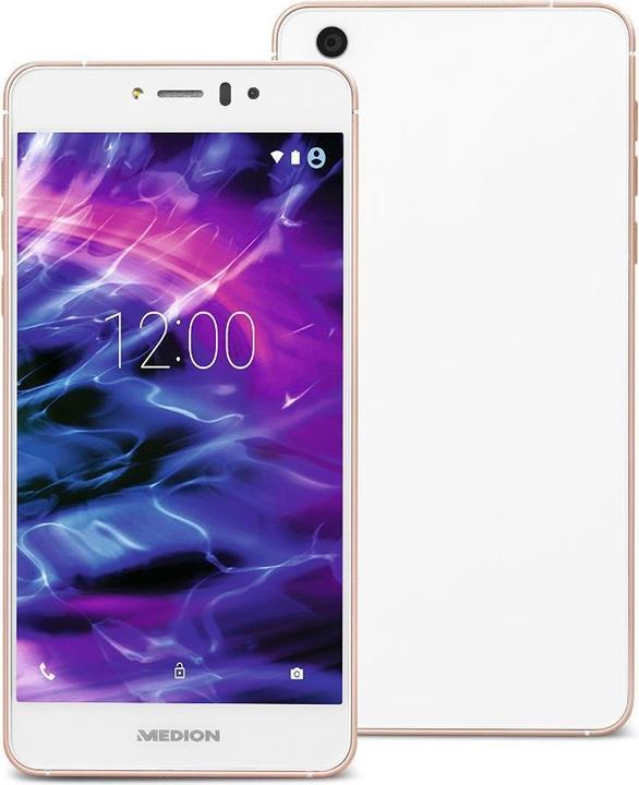 Image du produit Medion Life X5020 (32 Go, Blanc, Roses, 5", Double SIM, 13 Mpx, 4G)
