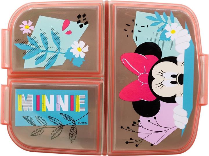 Image du produit Stor Minnie Mouse Blumen - Lunchbox mit Fächern