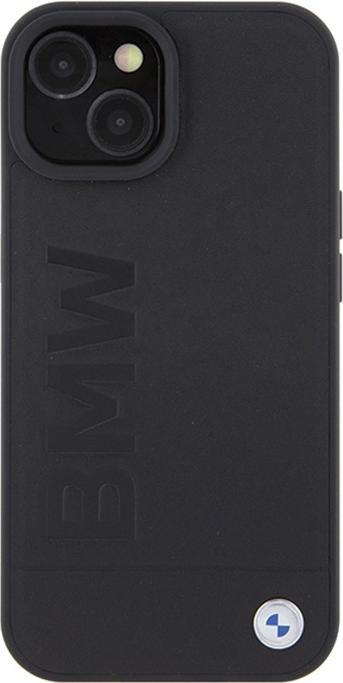 Image du produit BMW BMHCP15SSLLBK iPhone 15 6.1" czarny/black Tampon en cuir chaud (Apple iPhone 15)