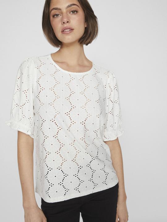 Actual product image Vila Round neck top with short sleeves (L)