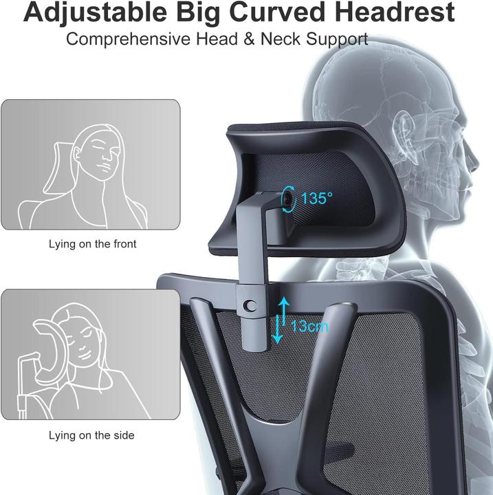 Actual product image Ticova Desk chair with lumbar support