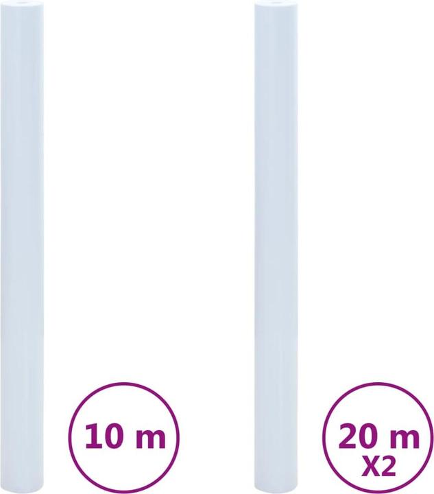Produktbild VidaXL Fensterfolien 3 Stk. Statisch Matt Transparent PVC (45 x 1000 cm)