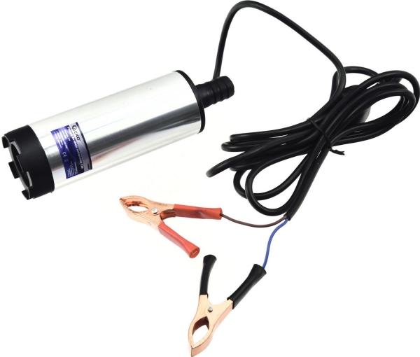 GEKO Mini pompa diesel, 12V, 25l/min, diametro 52mm, 60W, per tubo da 3m