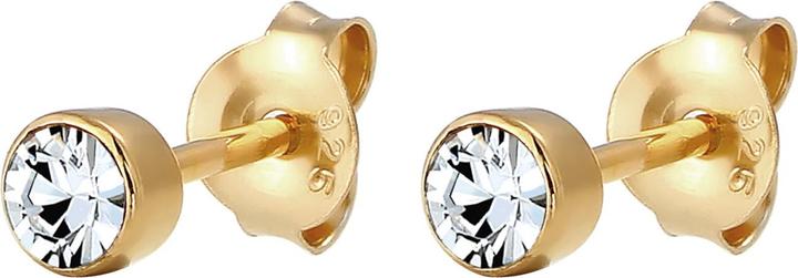 Actual product image Elli Crystal stud earring, solitaire earring (925 sterling silver, Glass crystal)