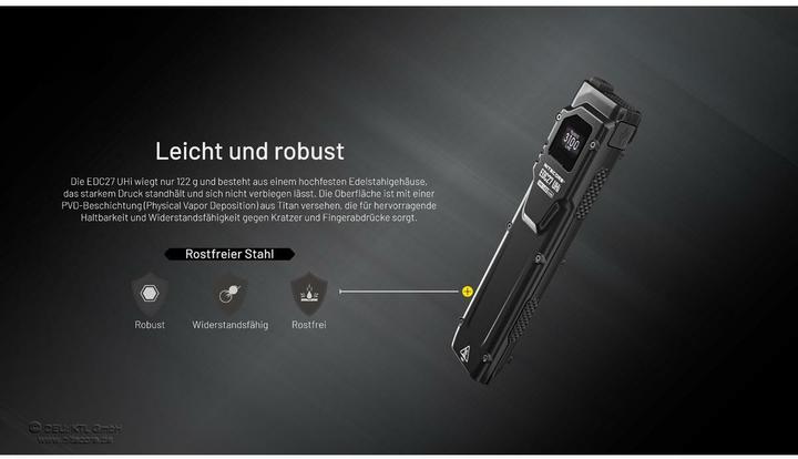 Image du produit Nitecore EDC27 UHI (13.53 cm, 3100 lm)