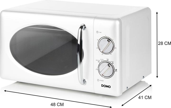 Produktbild Domo DO3125 Microgolfoven / Magnetron solo - 25 L - 900 W - Wit (DO3125) (25 l)