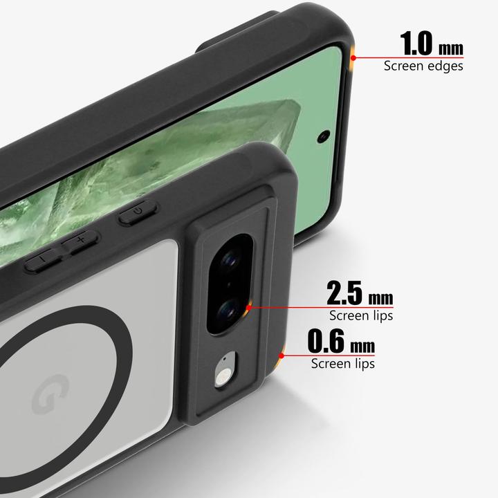 Immagine prodotto Cadorabo Cover per Google Pixel 8 5G compatibile con la protezione MagSafe TPU (Google Pixel 8)