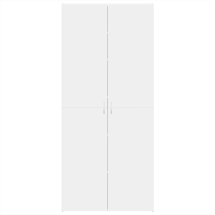 Actual product image VidaXL Shoe cabinet white 80x35.5x180 cm wood-based material (80 x 35.5 x 180 cm)
