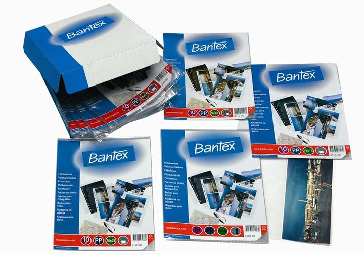 Produktbild Bantex Fototaschen 2114 A4 für 4 Fototaschen à 10 Stück (130 x 180 mm, Kein Einband)