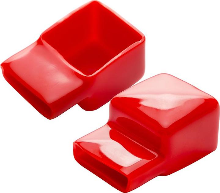 Actual product image Offgridtec Terminal cover battery connection M8 red black touch protection set of 2 15mm