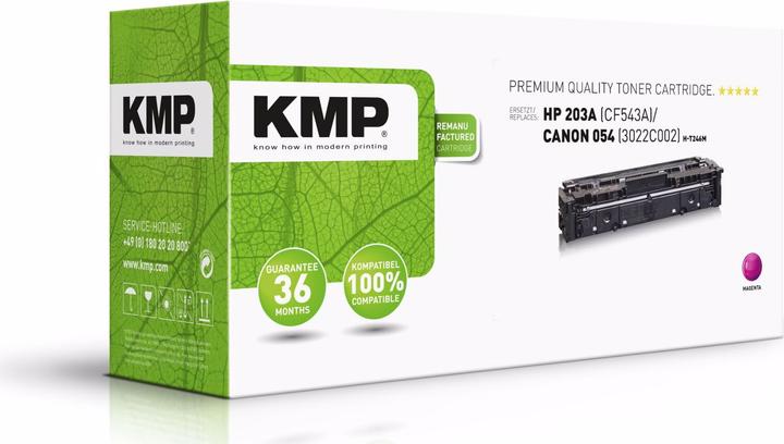 Actual product image KMP H-T246M Toner compatible with HP CF 543 A (M)