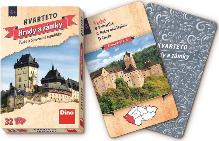 Produktbild Dino Quartett Burgen und Schlösser