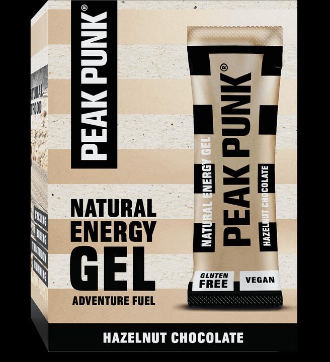 Actual product image Peak Punk Natural Energy Gel (Chocolate, Hazelnut, 12 pcs., 300 g)