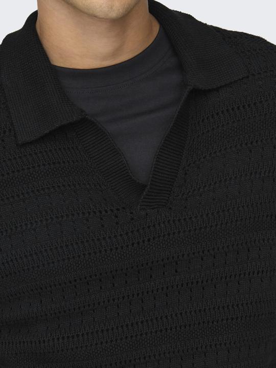 Actual product image Only & Sons Onsgrayson Ds 5 Chochet Polo Knit (L)