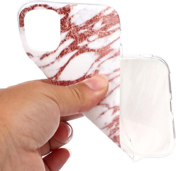 Produktbild Cover-Discount iPhone 11 - Softes Silikon Gummi Case braun Marble (Apple iPhone 11 Pro Max)