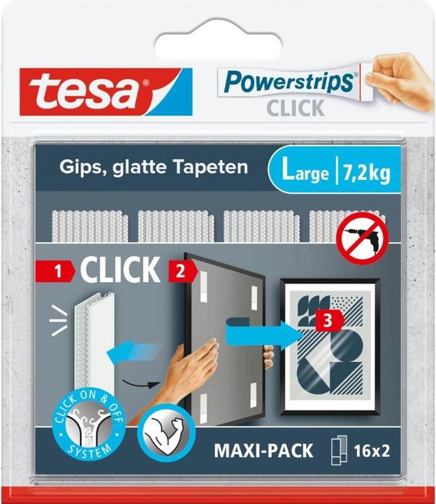 tesa Powerstrips Klett-Klebepads