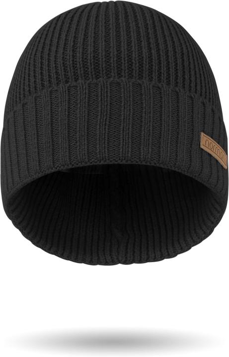 Image du produit Normani Ensemble d'hiver en laine mérinos écharpe et bonnet lisse Yuma - 9115