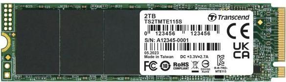 Image du produit Transcend MTE115S (2000 Go, M.2 2280)