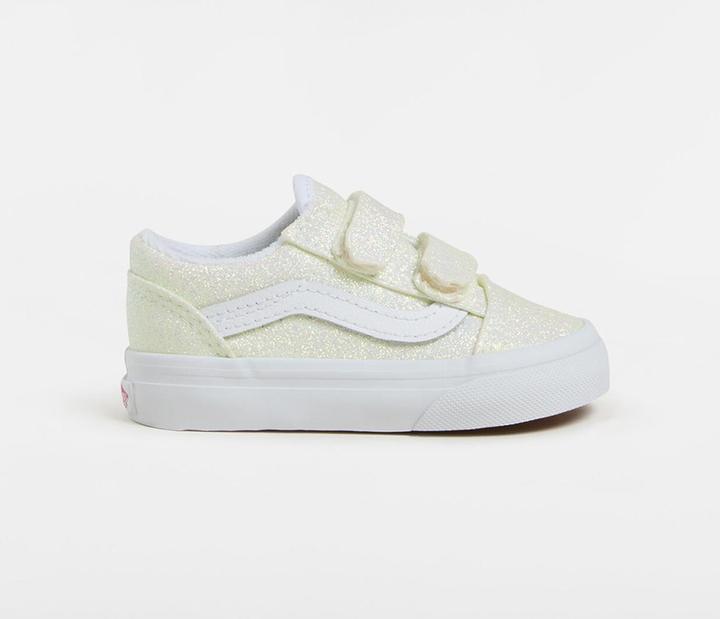 Vans TD Old Skool V (UV GLITTER) PINK/TR WHT (26)