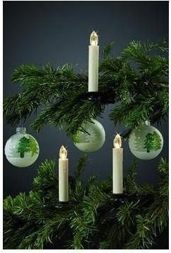 Actual product image Hellum LED Christmas tree candles wireless BASIS-SET 10 BS ww, Box (1 x)