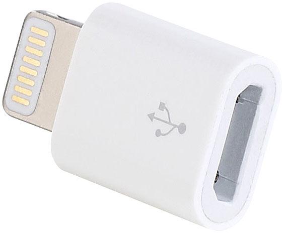 Produktbild Revolt Adapter Micro-USB auf 8-Pin, zum Laden von iPhone 5/6/7/8/10 u.v.m. (Micro USB, 8x Cinch)