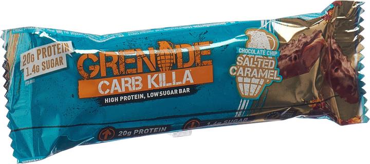 Actual product image Grenade Carb Killa Bars Chocolate Chip Salted Caramel (Caramel, Chocolate, Nougat, 1 pcs., 60 g)
