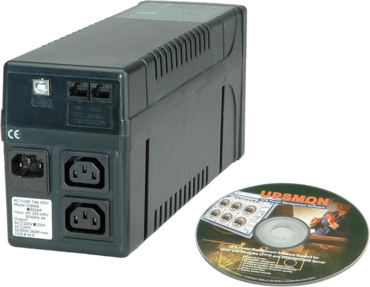 Image du produit Value Ups 800 (800 VA, 480 W, Line-interactive Onduleur)