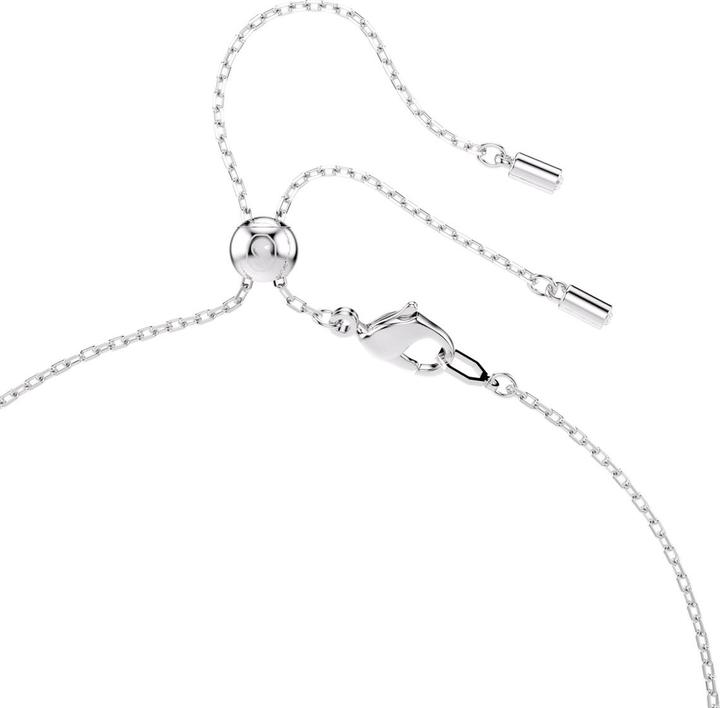Immagine prodotto Swarovski x Ariana Grande Y Halskette Kristallperle Verschiedene Schliffe Herz Weiss Rhodiniert (Metallo Swarovski)