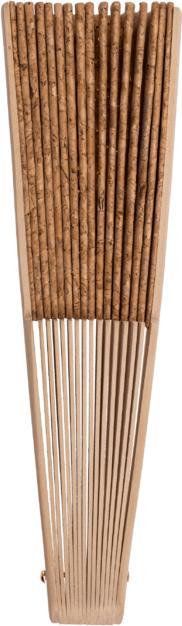 Actual product image Out of the blue Wooden fan with cork, approx. 24 cm.36642