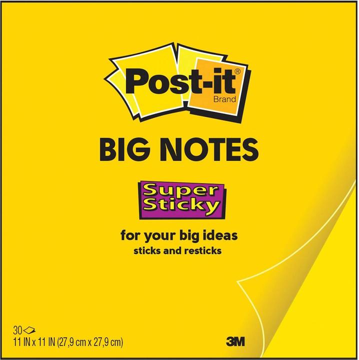 Image du produit Post-it Super Sticky grand format (28 x 28 cm)
