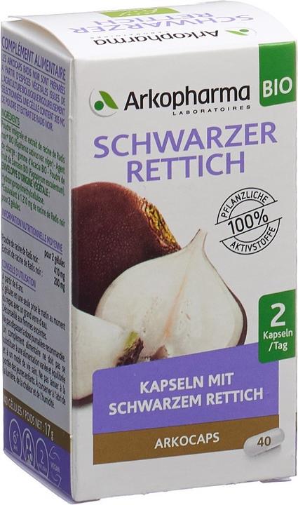 Arkopharma Schwarzer Rettich (40 Stück, Kapseln, 40 g)