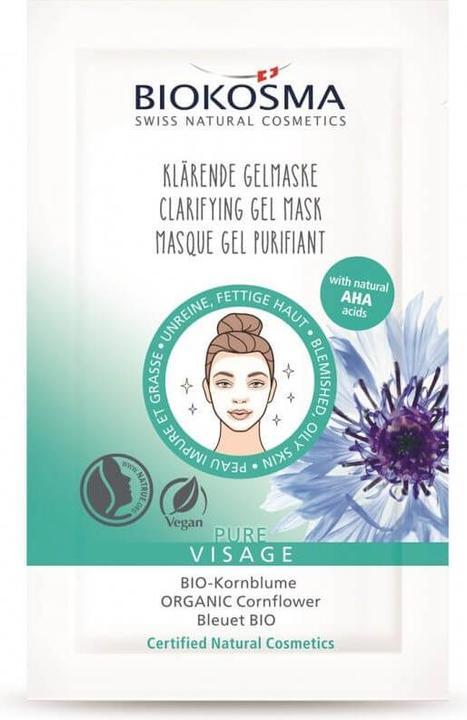 Biokosma Pure Visag Klaer Gelmask 10x7ml (7 ml)