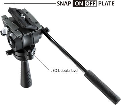 Actual product image Libec 75mm Half Shell Dual Head