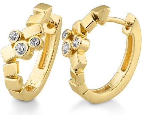 Breuning OHRSCHMUCK - BRILL. 0,196 Ct. H/si (750/18 K Gold)