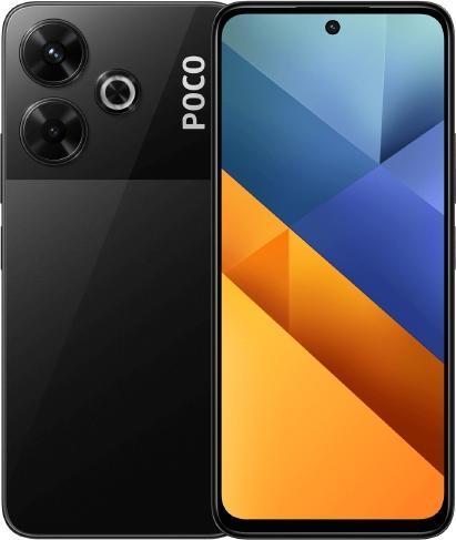 Actual product image Xiaomi Poco M6 (256 GB, Black, 6.79", Hybrid Dual SIM, 108 Mpx, 4G)