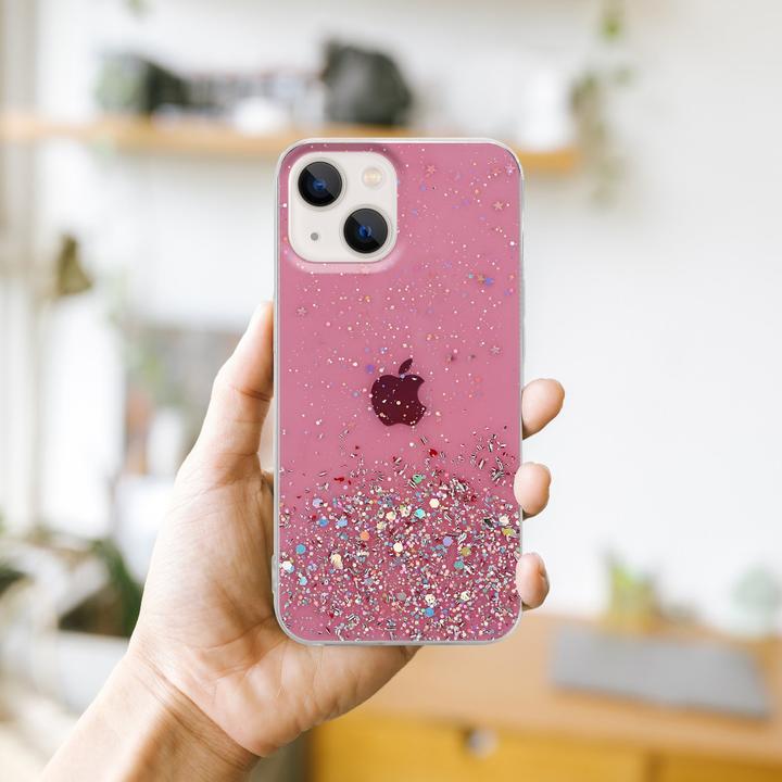 Actual product image Cadorabo Case for Apple iPhone 14 in TPU sparkling glitter style (Apple iPhone 14)