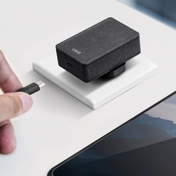 Produktbild Uniq Unique order. network. Versa Slim USB-C PD 18W + USB-C to USB-C cable black (18 W)