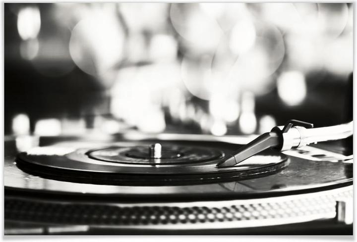 Image du produit Trenddeko Disque vinyle sur platines (60 x 40 cm)