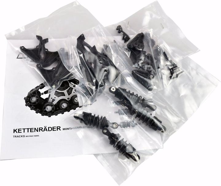 Actual product image Amewi Kettenfahrwerk mit Dämpfungssystem (4 Stück) Schwarz
