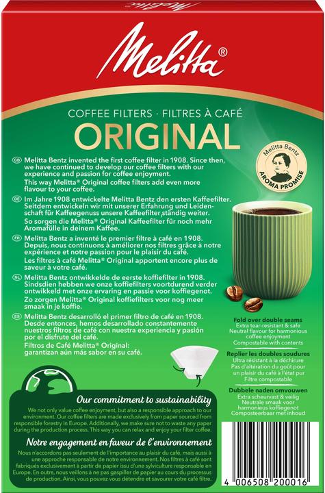 Actual product image Melitta Paper filter 1x4